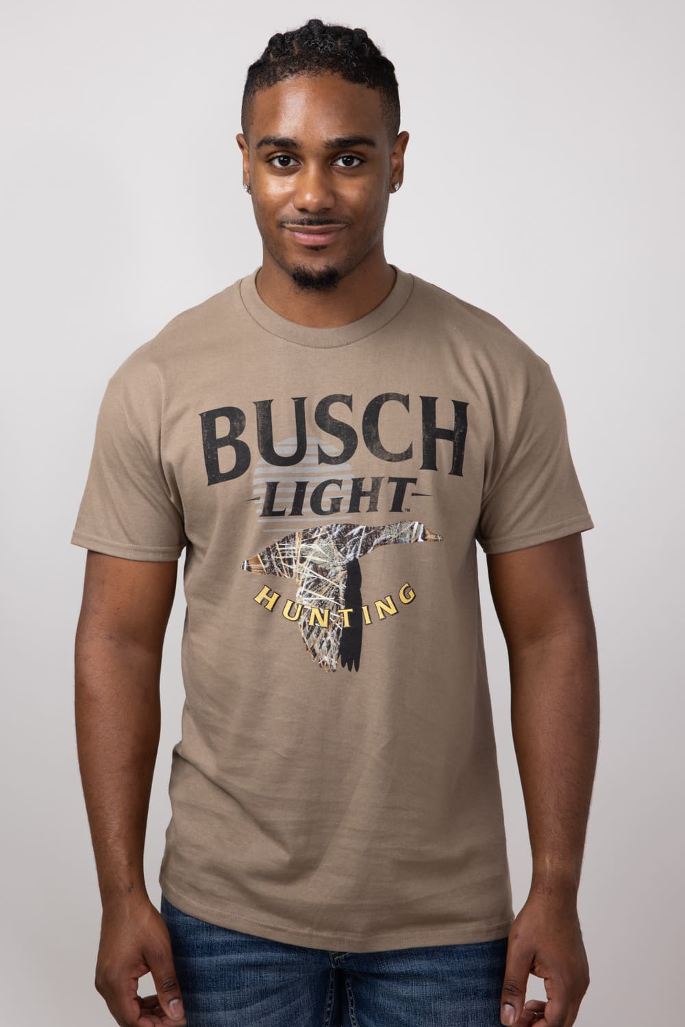 Busch Camo Duck T-Shirt for Men in Brown
