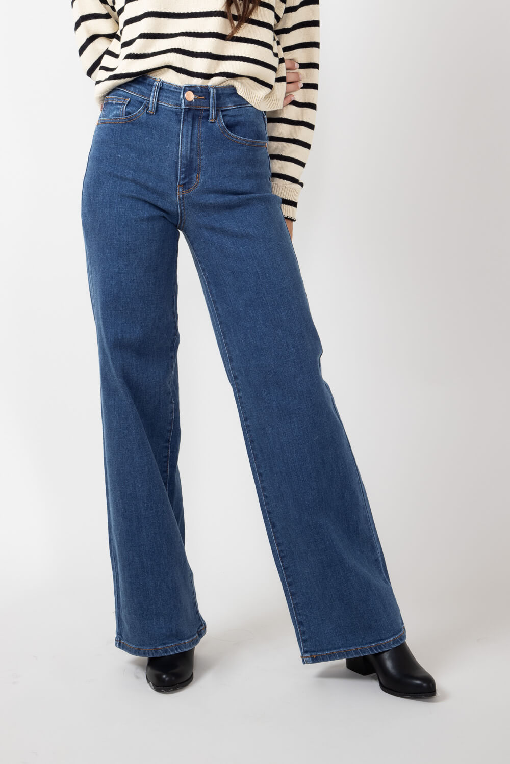 Judy Blue High Rise Vintage Wide Leg Jeans for Women