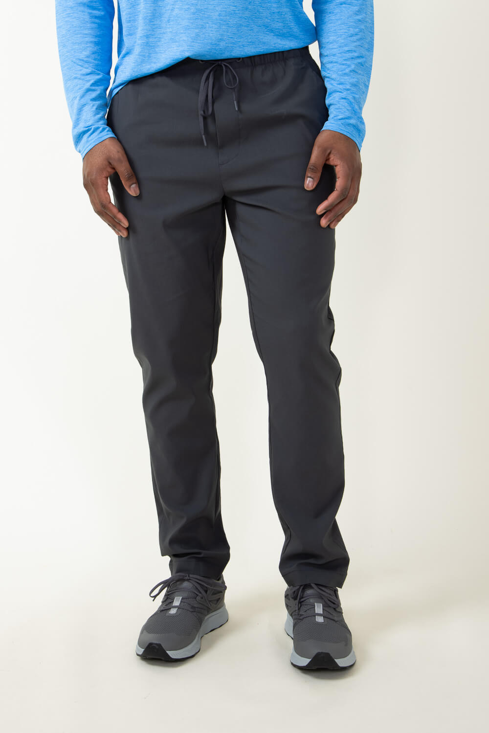 Copper & Oak Elastic File Tech Jogger Pants for Men in Grey