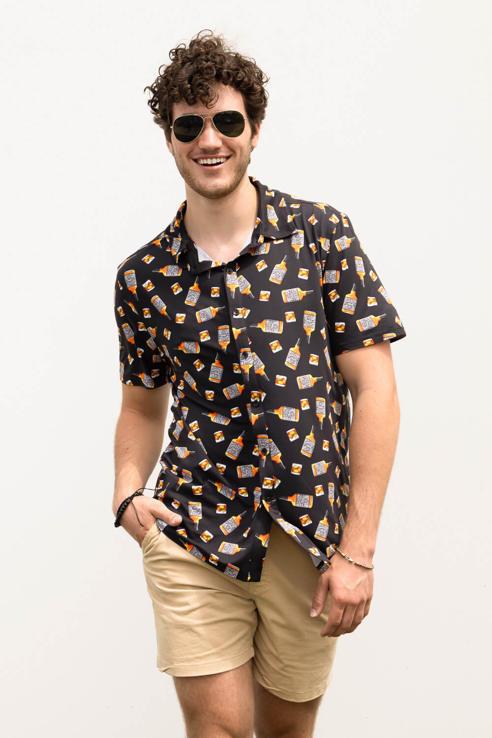 WearFirst Knit Black Jack Shirt for Men in Black Jack