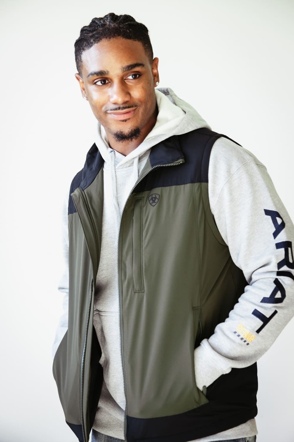 Ariat Pioneer StretchShell Vest for Men in Relic