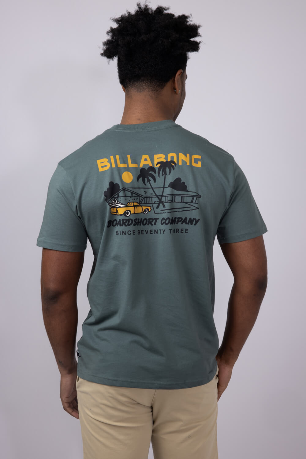 Billabong Palm Springs Premium T-Shirt for Men in Dark Slate