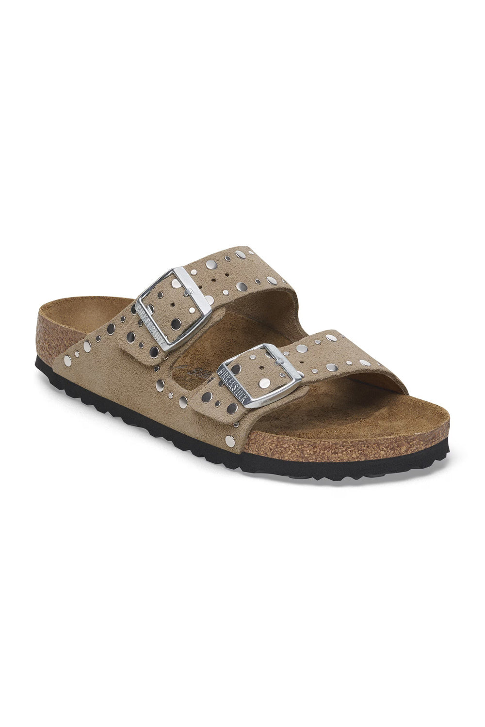 Birkenstock Arizona Rivets Suede Sandals for Women in Taupe