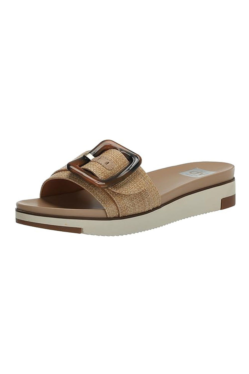 Dolce Vita Caster Raffia Slide Sandals for Women in Tan