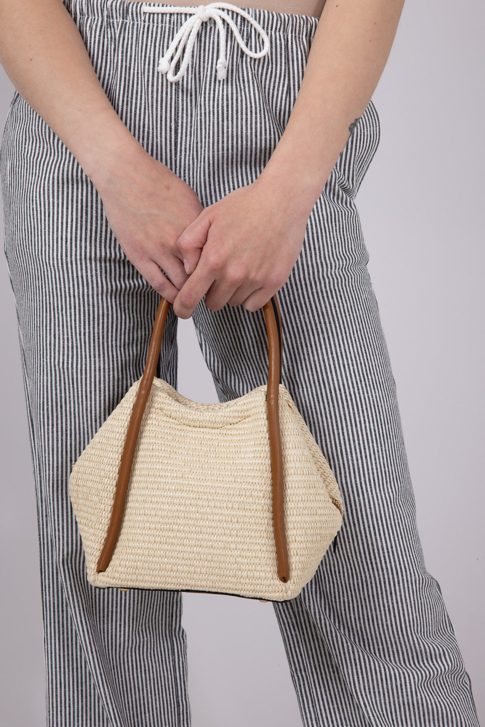 Brynee Satchel Bag for Women in Natural