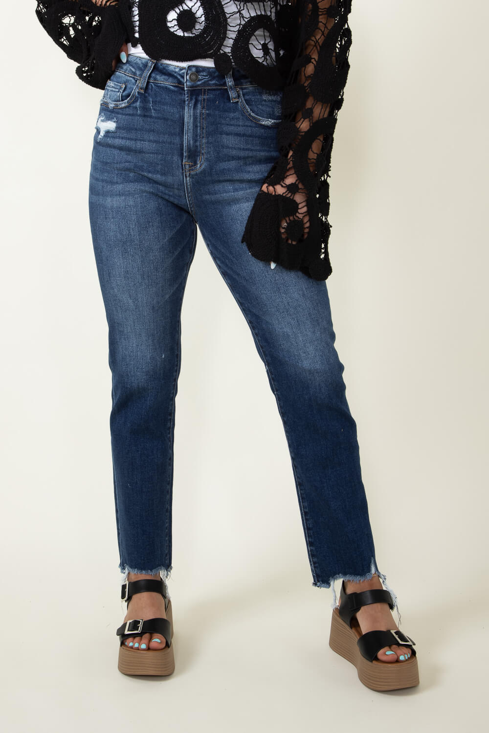 Mica Super High Rise Straight Jeans for Women
