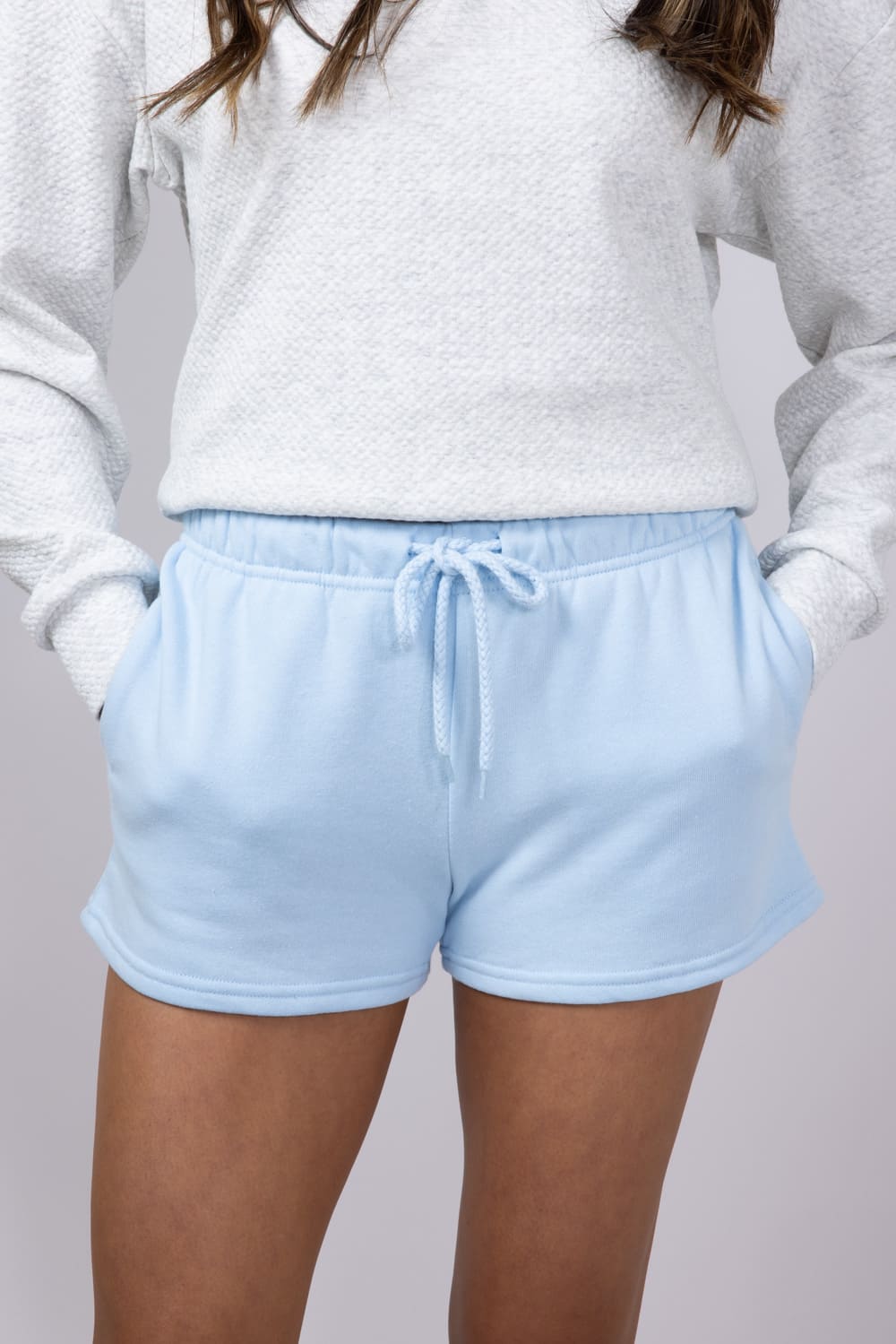 1897 Active Basic Fleece Shorts for Women in Blue