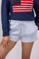 1897 Active Basic Fleece Shorts for Women in Light Grey