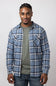 1897 Plaid Flannel Shirt for Men in Navy 