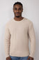 1897 Original Diagonal Crewneck Knit Sweater for Men in Peyote Beige