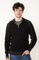 1897 Original 1/4 Zip Mock Neck Sweater for Men in Black