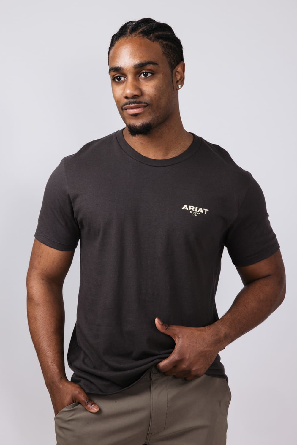 Ariat Explore Circle T-Shirt for Men in Vintage Black