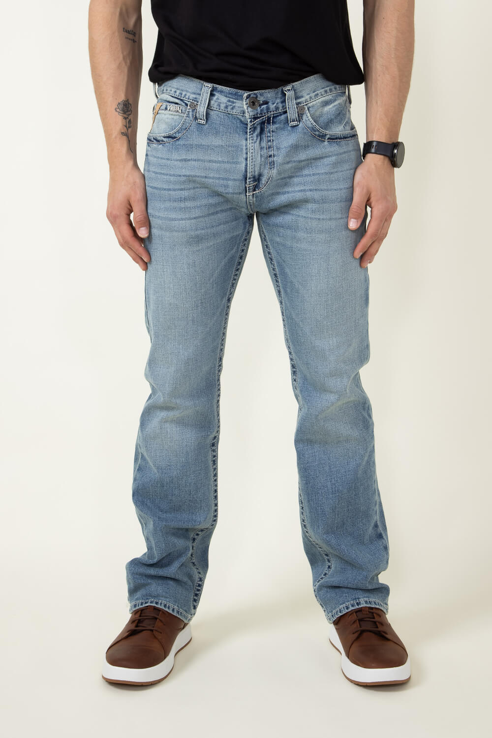 Ariat M7 Rocker Stretch Stirling Stackable Straight Leg Jeans for Men 