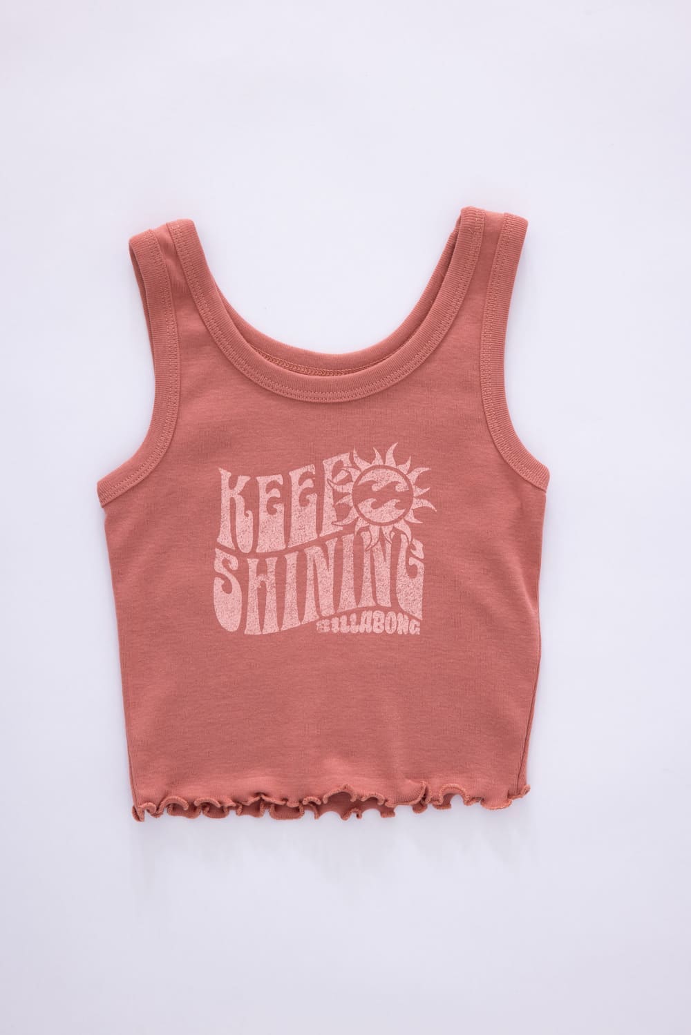 Billabong Youth Keep Shining Tank Top for Girls in Canyon Roses