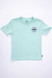 Billabong Youth Orbit Arch T-Shirt for Boys in Mint Blue 