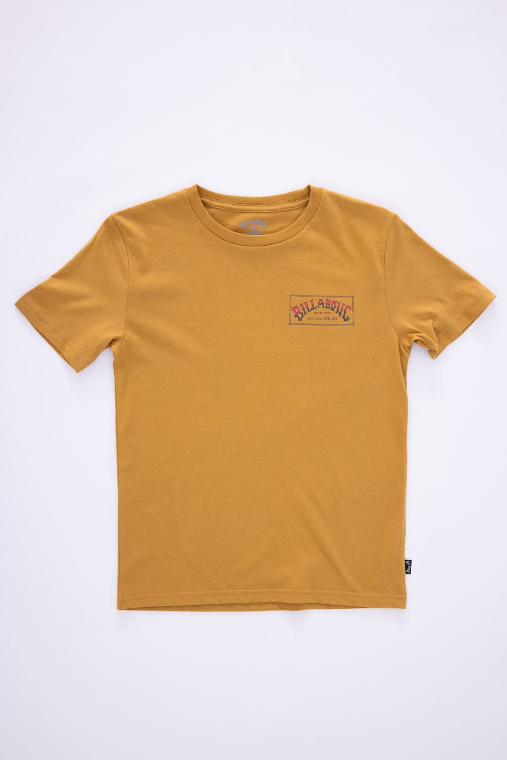 Billabong Youth Original Arch T-Shirt for Boys in Vintage Gold