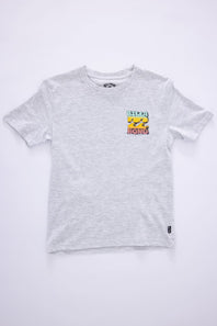 Billabong Youth Sunset Stack T-Shirt for Boys in Light Grey Heather