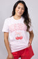 Mama Cherry Graphic T-Shirt for Women in Pink