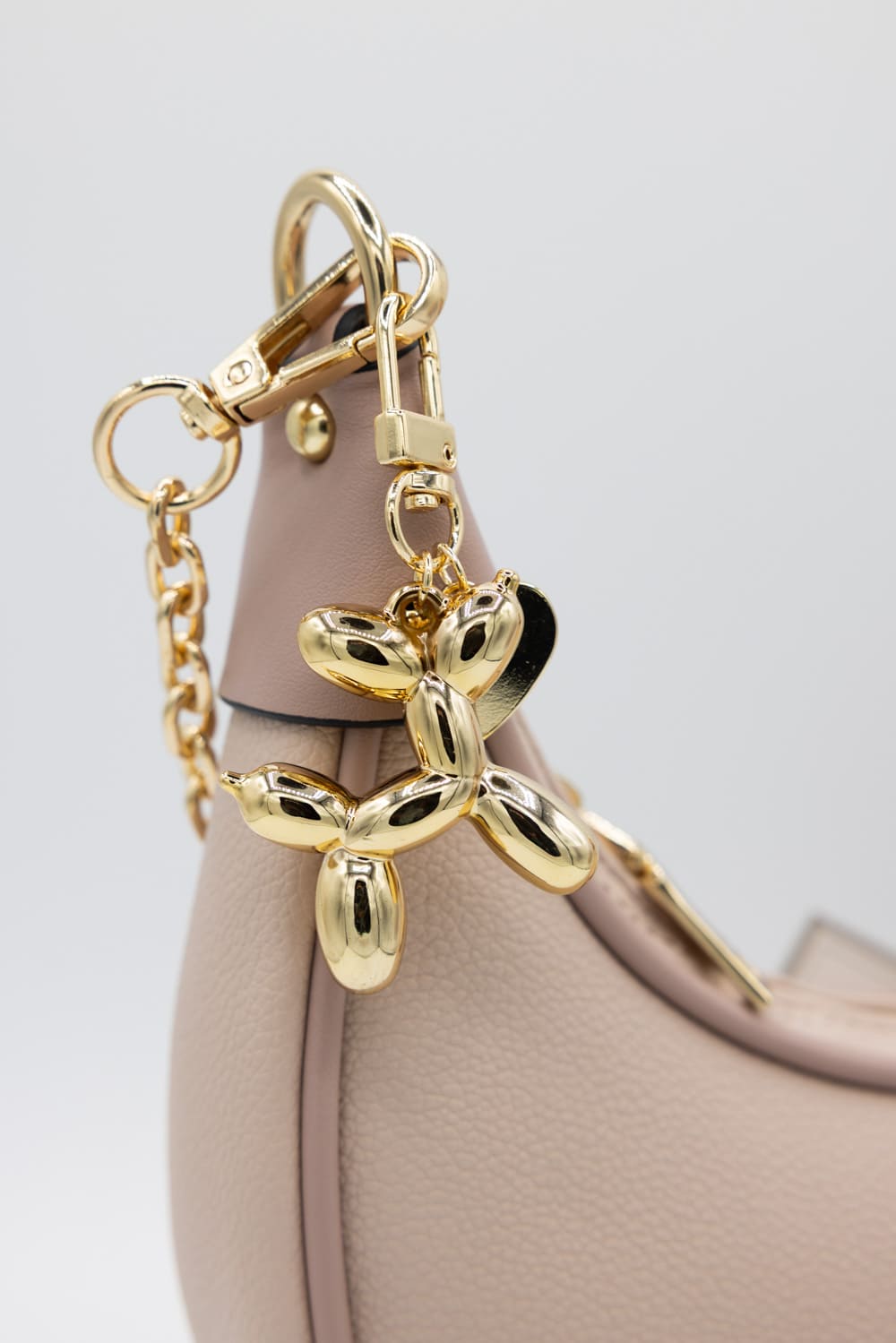 Balloon Dog Purse Charm in Gold