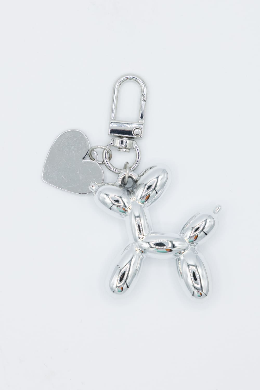 Balloon Dog Purse Charm in Silver