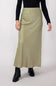 Bias Maxi Skirt for Women in Olive