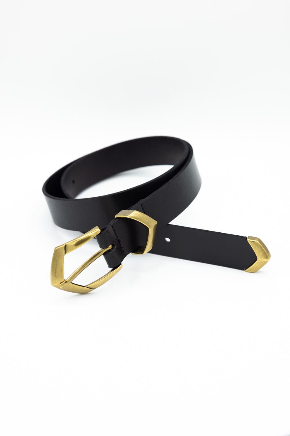 Boho Triangular Belt for Women in Black