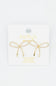 Bow Earrings for Women in Gold