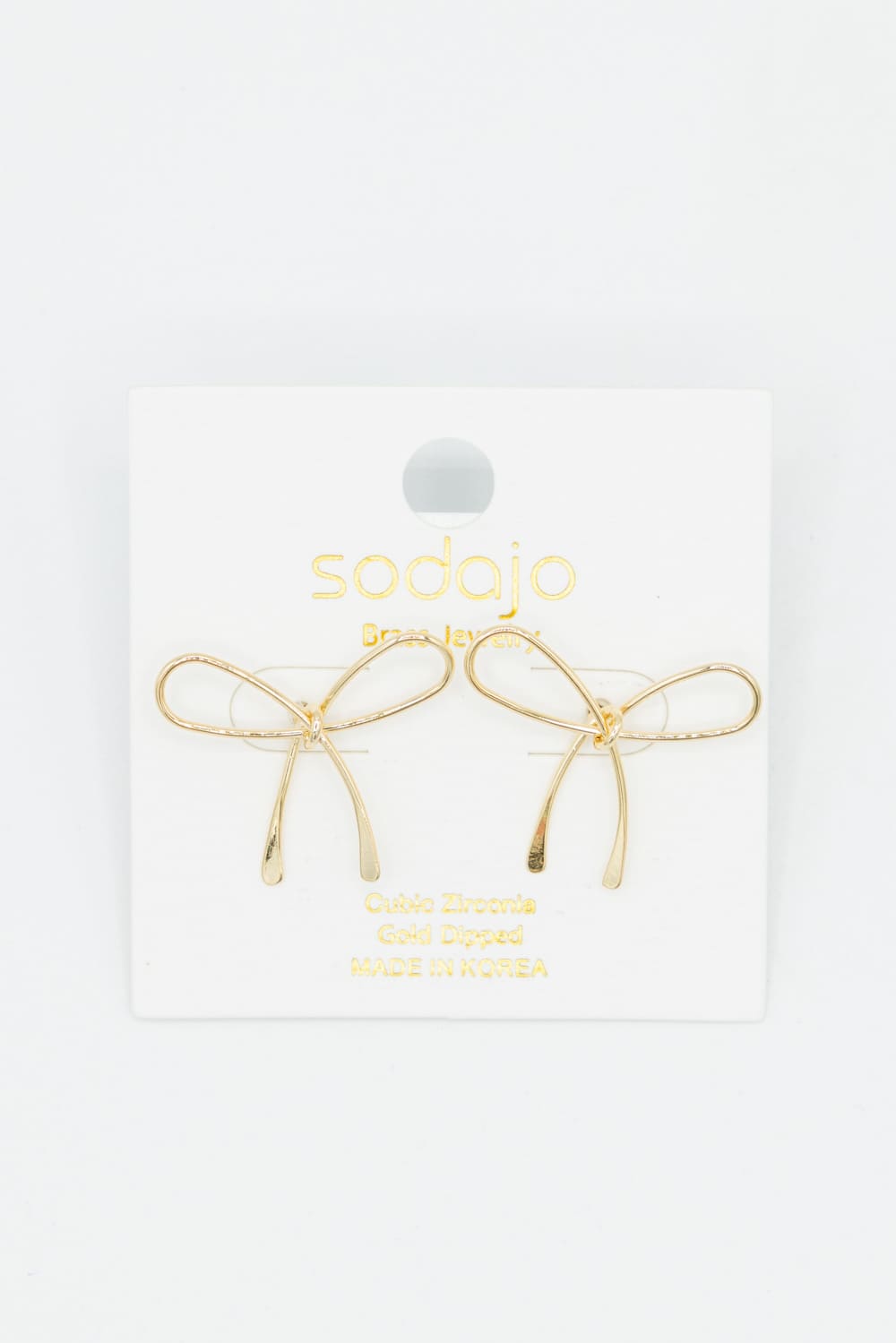 Bow Earrings for Women in Gold