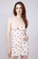 Cherry and Bow Open Back Mini Dress for Women in White