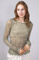 Ditsy Floral Sheer Layering Top for Women in Olive