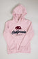 1897 Active Youth California Embroidered Hoodie for Girls in Pink