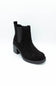 Soda Spirea Lug Booties for Women in Black