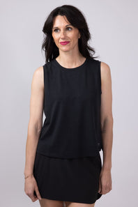 Free Fly Bamboo Current Tank for Women in Black