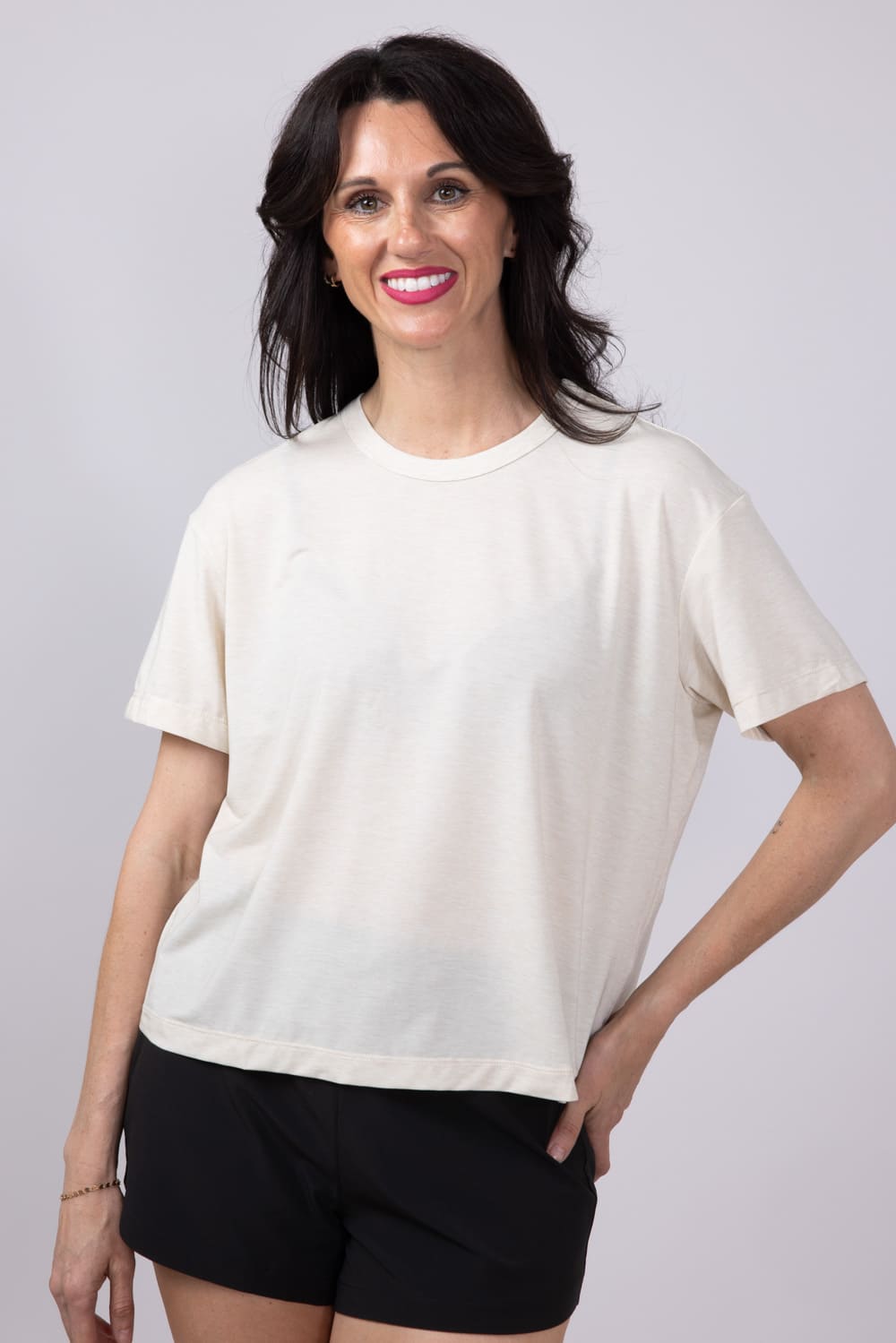 Free Fly Elevate Lightweight T-Shirt for Women in Birch White