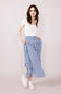 Ditsy Floral Midi Skirt for Women in Blue