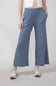 Thermal Wide Leg Pants for Women in Blue Slate