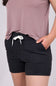 Free Fly Bamboo Lightweight Fleece Shorts for Women in Heather Black