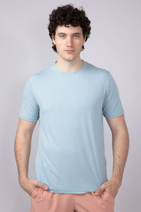 Free Fly Bamboo Motion T-Shirt for Men in Ocean Mist