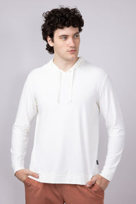 Free Fly Bamboo Slub Hoodie II for Men in Sea Salt