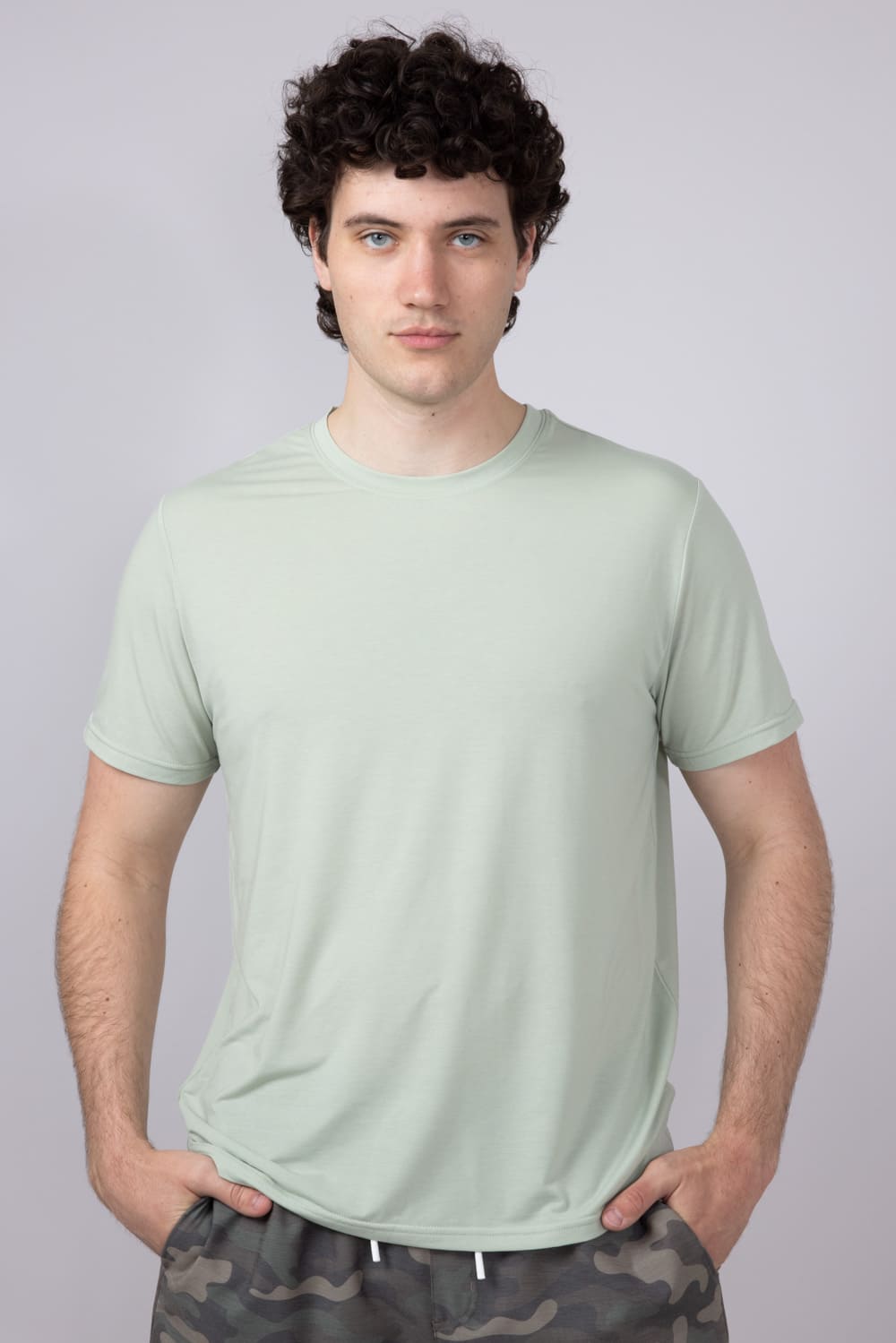Free Fly Elevate Lightweight T-Shirt for Men in Sage Green