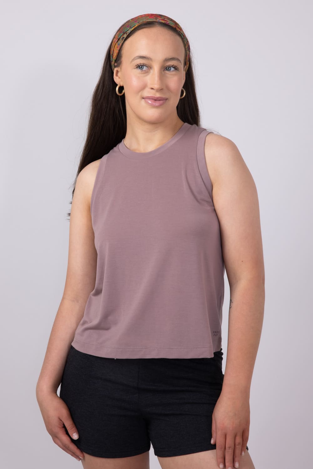 Free Fly Elevate Lightweight Tank Top for Women in Fig Purple