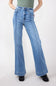 Hidden High-Rise Exposed Stitch Flare Jeans for Women