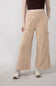 Knit Cargo Lounge Pants for Women in Taupe