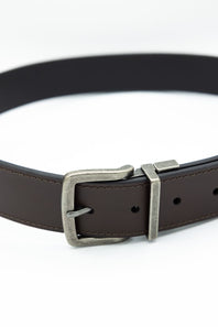 Leather Reversible Belt for Men in Brown/Black 