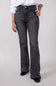 Judy Blue High Rise Contrast Flare Jeans for Women in Grey