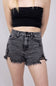 KanCan x Glik's Best Friend Black Acid Wash Denim Shorts for Women