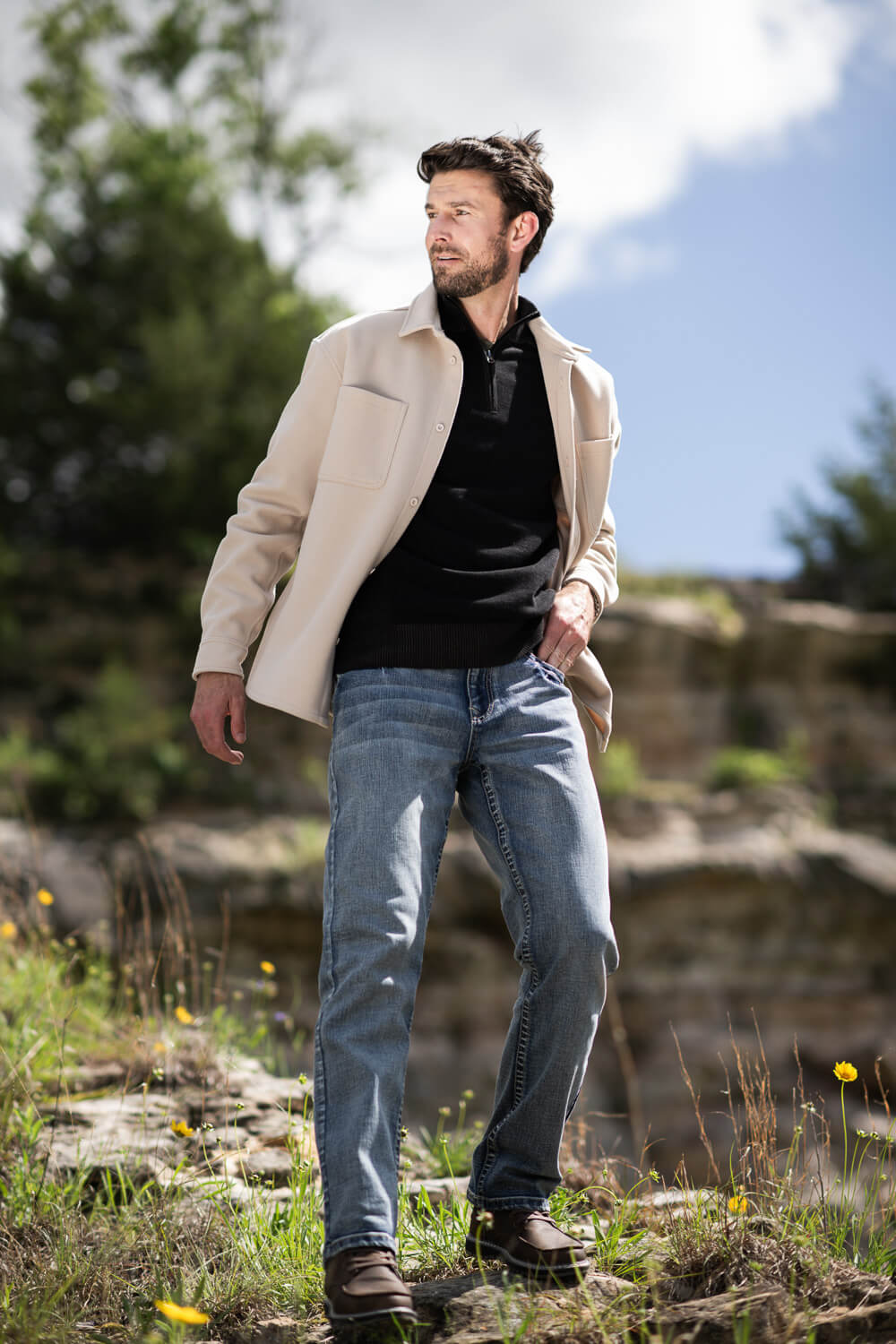 1897 Original Heavy Shacket for Men in Cream