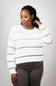 Miracle Striped Sweater for Women in White Caramel