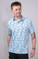 Local Boy Dirty Murtle Camo Polo Shirt for Men in Blue