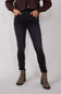 Mica High Rise Distressed Ankle Skinny Jeans for Women in Black